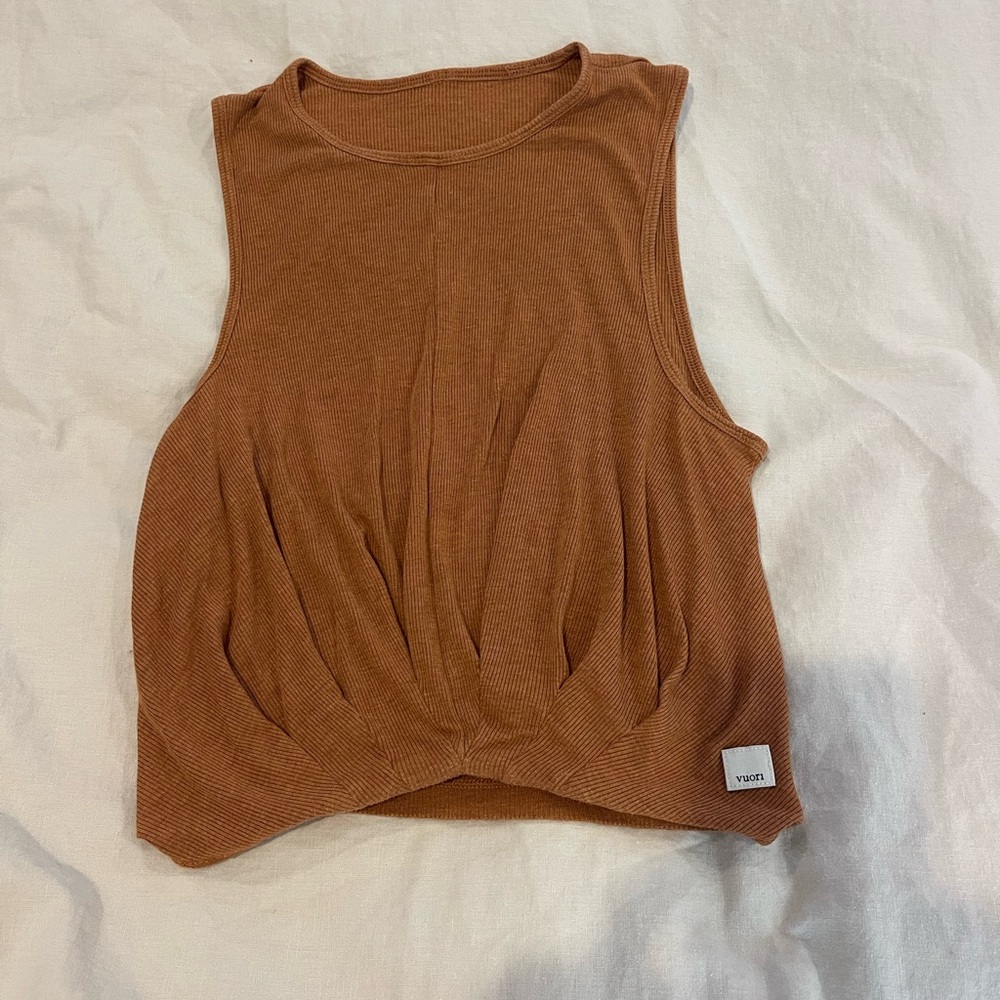 Vince Sleeveless Brown Top